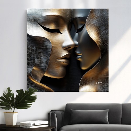 Leinwand bild frau gesicht - bild,