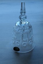 Glaswaren 4 - Handgeschliffene Kristallglas Tischglocke Vintage