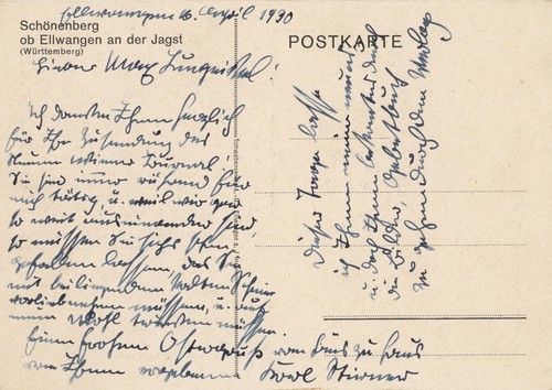 Karl stirner autograph - karl,