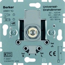 Berker Hager Vertr.mbH & Co. KG Universal-Drehdimmer mit Softrastung
