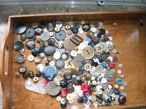 Alte knopfsammlung uralter - alte,