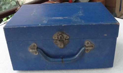 Vintage coracle blau leer - vintage,