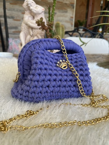 Clutch tasche gehäkelt - clutch,