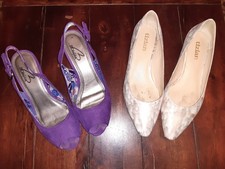 Zwei Paar Damen Schuhe Lila