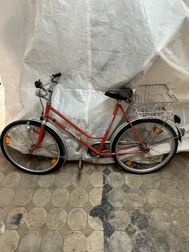 Rotes mifa damen cityrad mit - damen-cityrad,