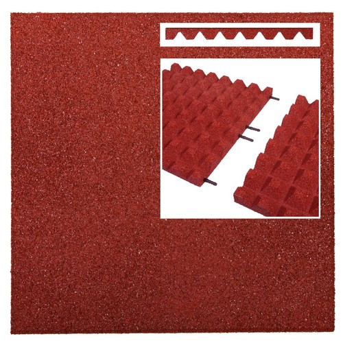 Fallschutzmatten rot - m²,