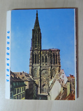 Leporello Faltkarton 1974 Strasbourg Straßburg Kathedrale Astronomische Uhr