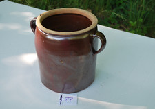 Antiker Pflanzentopf, Gartendeko, Steinguttopf, alter Tontopf,  Nr. 77