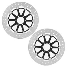 2x Paar Rund Bremsscheiben