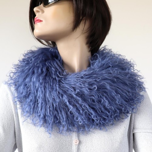 Pelz schal tibetlamm boa loop - schal,