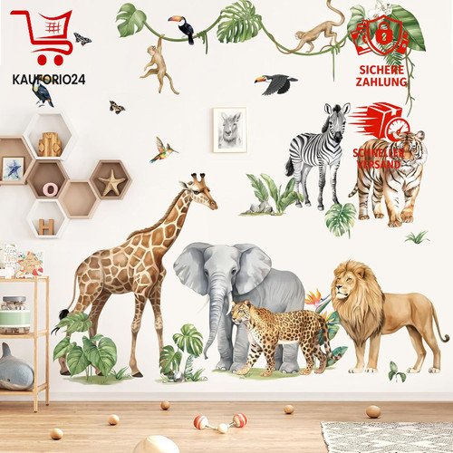 Wandtattoo safari tiere - safari, xxl