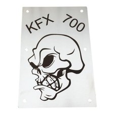 LQ Racing Warnschilder Ersatz Totenkopf Typ T5 f.Quad / ATV Kawasaki KFX 700