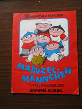 Americana Album Mainzel-Männchen Fernseh-Klebebilder, mit 104 von 256 Stickern