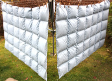 2x WINTER BETT DECKE Betten-Manufaktur Daunen Federn Steppbett Kassettendecke