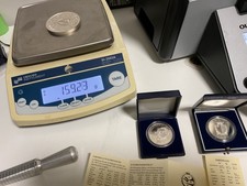 we/bü5# Aus Nachlass: konvolut mit 6 Silbermünzen 900&925 Silber   273,40 Gramm