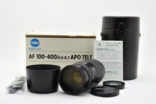 Minolta Af Apo Tele Zoom 100-400mm F/4.5-6.7 Objektiv Mit / Box Für sony A-Mount