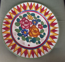 Wandteller, Marokko, Motiv Blumen, Keramik, 28 cm