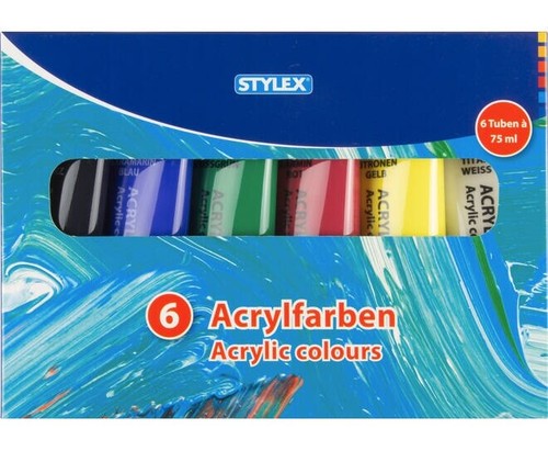 Acrylfarbe set farben - acrylfarbe, mit