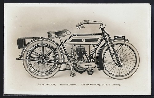 Rex motorrad h p 1909 - motorrad, 3