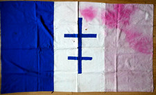 historische Flagge von France Libre oder der französischen Résistance, 2. WK