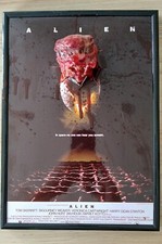 ALIEN CHESTBURSTER BURSTING THROUGH POSTER, 3D-DRUCK BLUODY A4 GERAHMTES DISPLAY