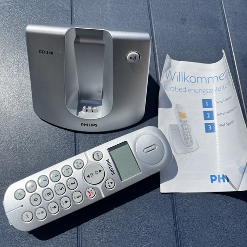 Telefon philips 240 silber - telefon,