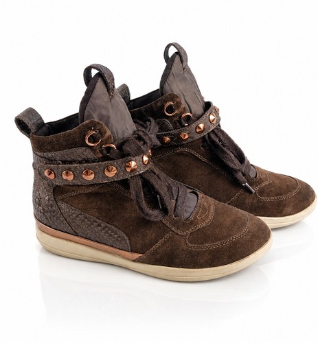 Geox suede high top trainers - high,