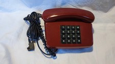 Telefon FeTap TEL 01 LX  Vintage Retro Tastentelefon weinrot 80er