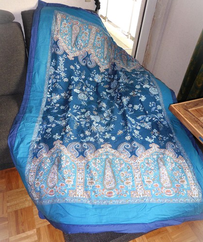 Bassetti plaid indian roses - plaid,