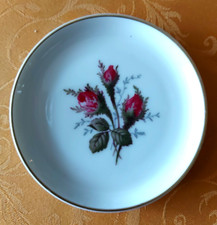 Rosenthal Porzellan 1 Konfekt Teller 9,5cm Goldrand Motiv: Moosrose Deko Top