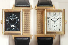 Jaeger LeCoultre Grand Taille JUMBO Night & Day 18ct Rosegold 2015, Box + Zert.