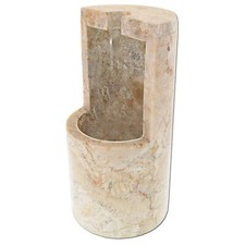 SEESTERNmassiver Stein WC Bürstenhalter Marmor Naturstein Flussstein poliert1996