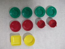 10 Teile Plaste Puppengeschirr