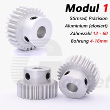 Zahnrad Stirnrad aus Aluminium