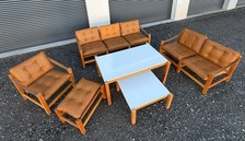 traumhafte Sitzgruppe Sofa dänisches Design Skandinavisch 70er Jahre Bauhaus 