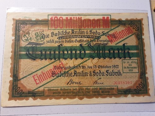 Notgeldschein badische anilin - notgeldschein,
