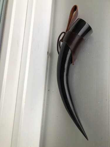 Trinkhorn mit halter aus - trinkhorn,