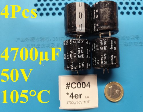 4070uf 50v 105 elko - 4x,