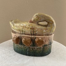 Pappschachtel Mit Ente Deko Aufbewahrung Box Schachtel Mit Deckel 80er Dose