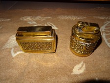 2 x feuerzeug erhard söhne antik putten tischfeuerzeug messing metall
