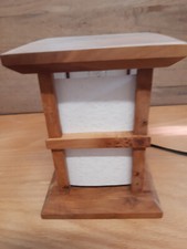 Tischlampe aus Apfelbaumholz