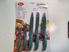H020 ALPINA Messerset 5tlg- Türkis blau Messer Set Küchenmesser