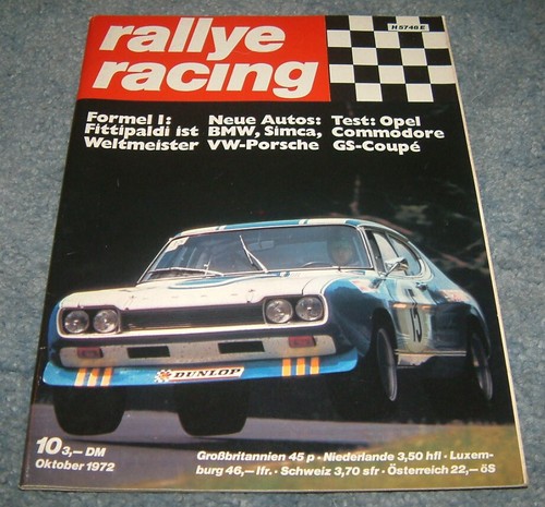 Rallye racing 1972 opel - racing,