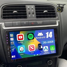Für VW Polo 6R 6C 2009-2017 2+64G Android 14 Carplay Autoradio GPS Navi WIFI SWC