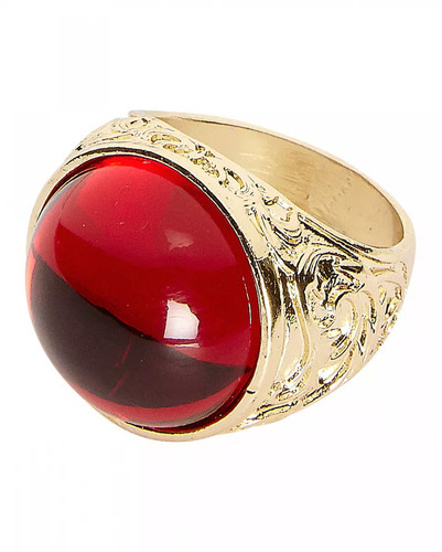 Goldener vampir ring mit - vampir,