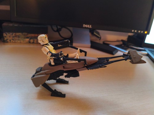 Star wars speeder bike biker - speeder,