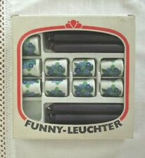 9 blaue Funny Leuchter