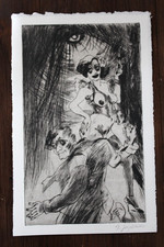 Inge Jastram    Kaltnadelradierung    handsigniert