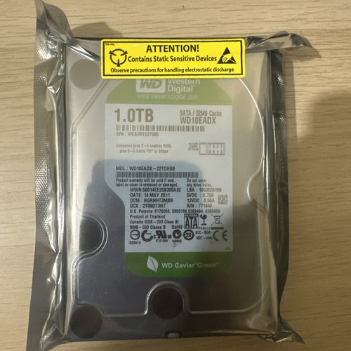 Green 1tb wd10eadx sata - 1tb,