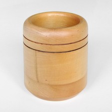 Stiftebecher aus Holz hell Ø9cm rund - Stiftehalter Stifteköcher Holzbecher Büro